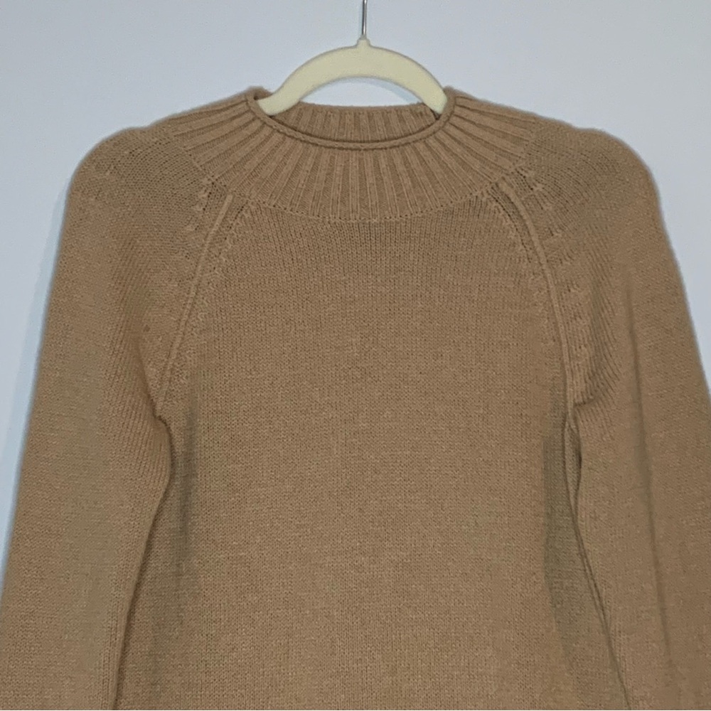 Banana Republic Camel Long Sleeve Petite Knit Dress NWT - Picture 2 of 12